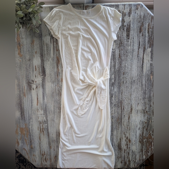 Aritzia Wilfred Fortune Maxi Dress Light Birch Women's Small - Picture 3 of 8